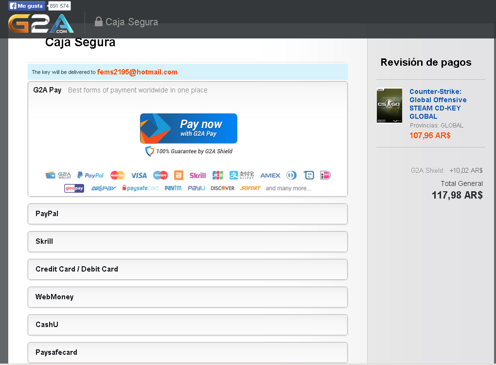 Agregaron el impuesto a G2A, Te enseño a kakearlo