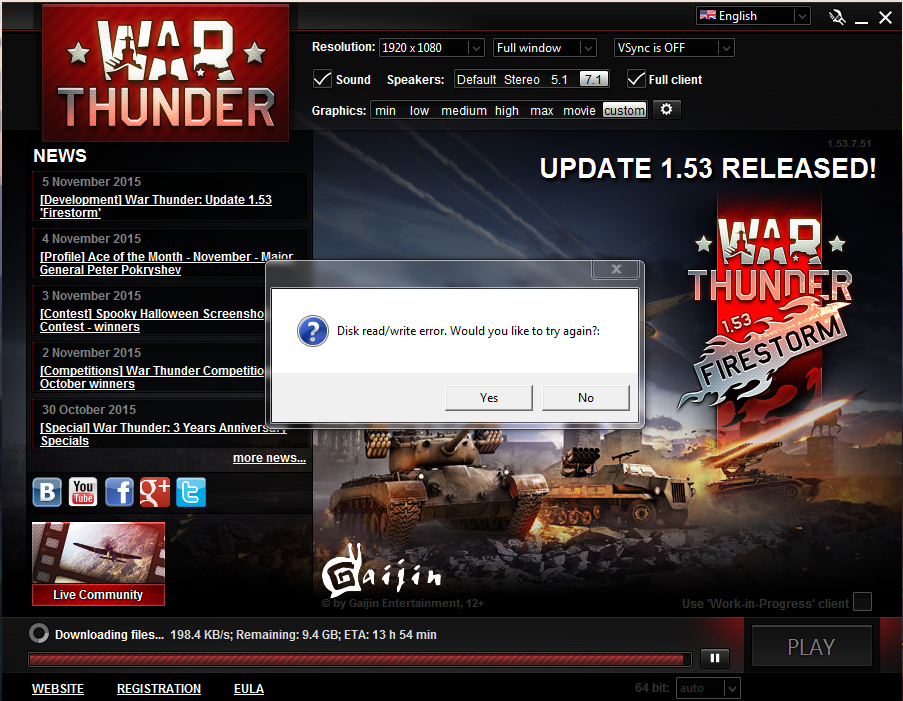 uninstall war thunder launcher