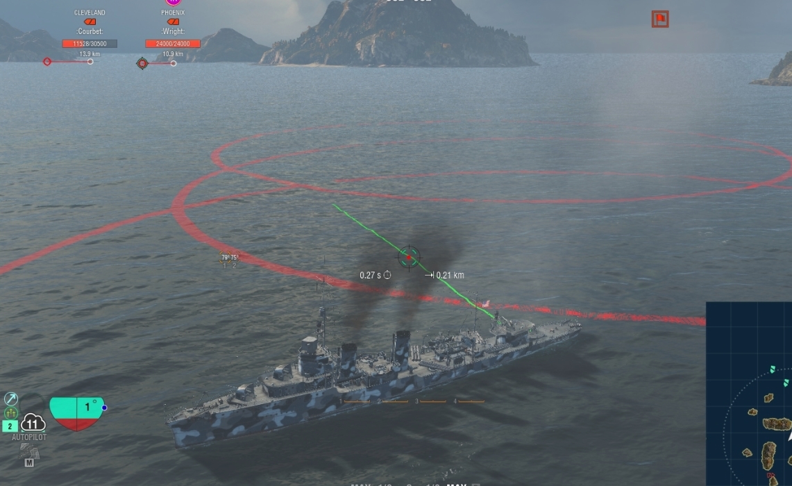 how to aim world of warships